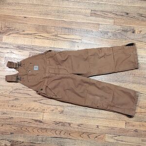 Carhartt bibs, insulated, Size 7, Boys